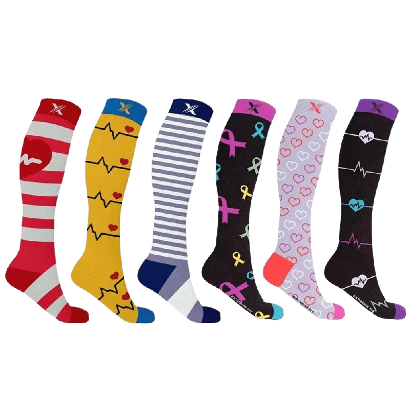 Medical Prints Compression Socks (6-Pairs)