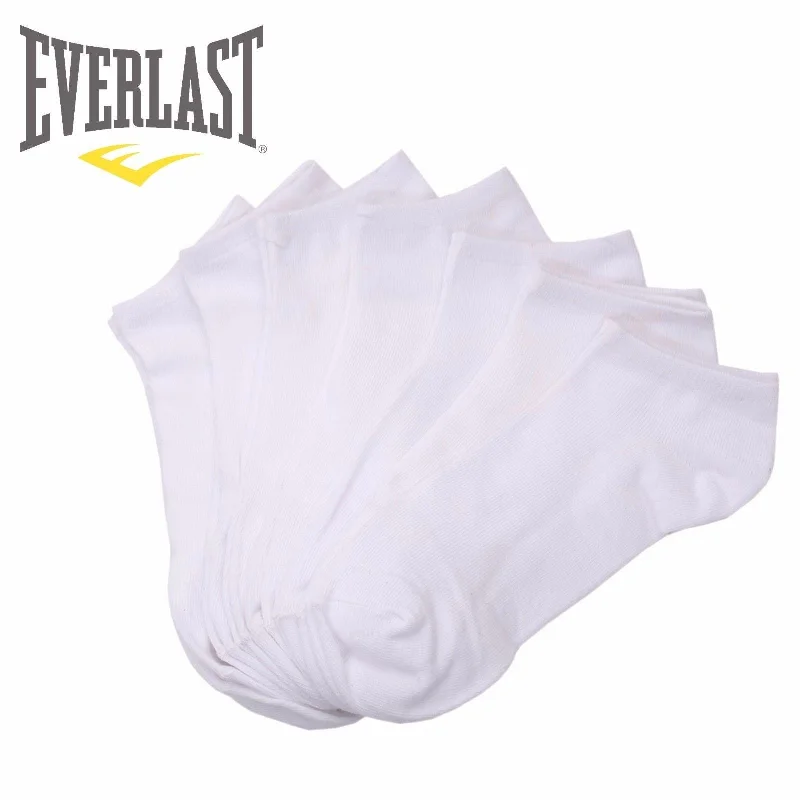 Everlast Kid's Assorted 7 Pair Low Cut Black White Ankle No show Socks 6-3