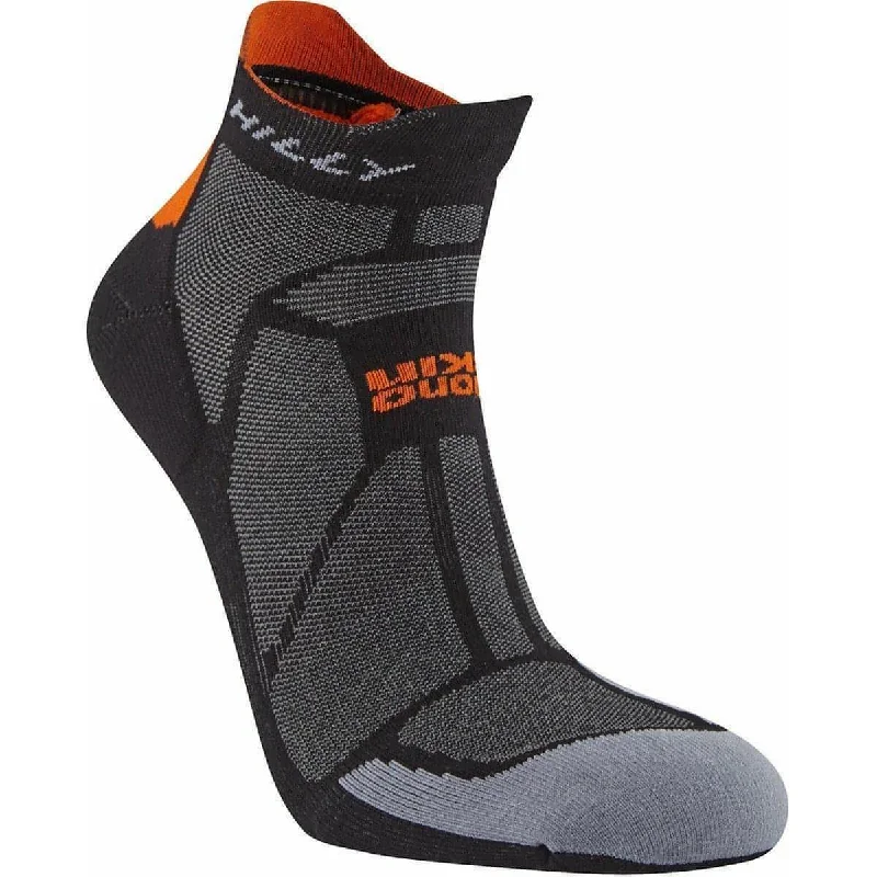 Hilly Marathon Fresh Socklet Running Socks - Black