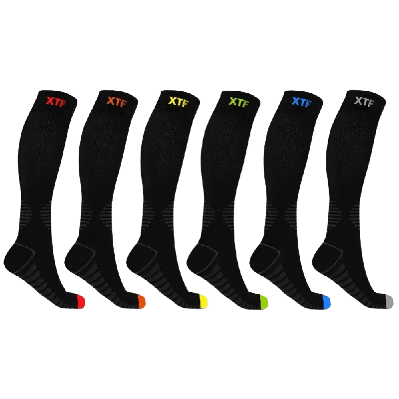 Knee-high Compression Socks (6-Pairs)