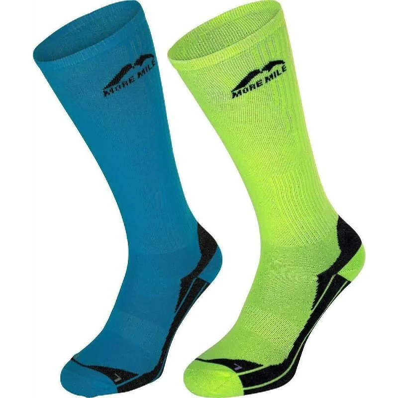 More Mile California Long Compression Socks (2 Pack) - Multi