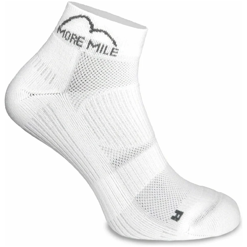 More Mile London 2.0 Eco Friendly Running Socks - White