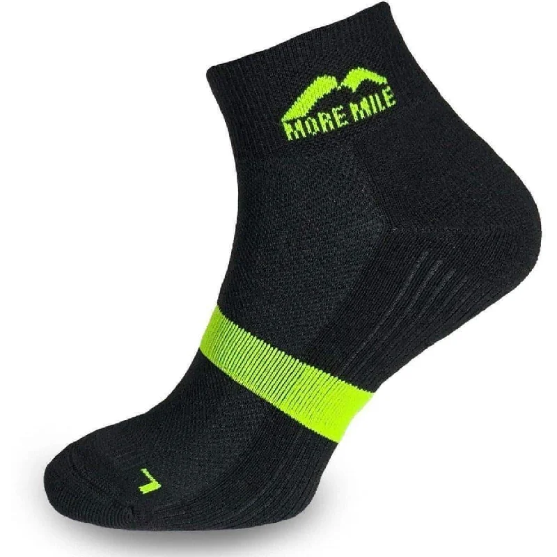 More Mile Preventer Double Layer Running Socks - Black