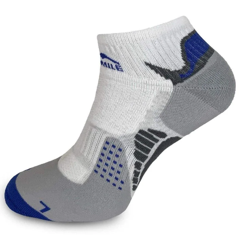 More Mile San Diego Running Socks - White