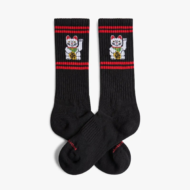 Athletic Lucky Cat - Black