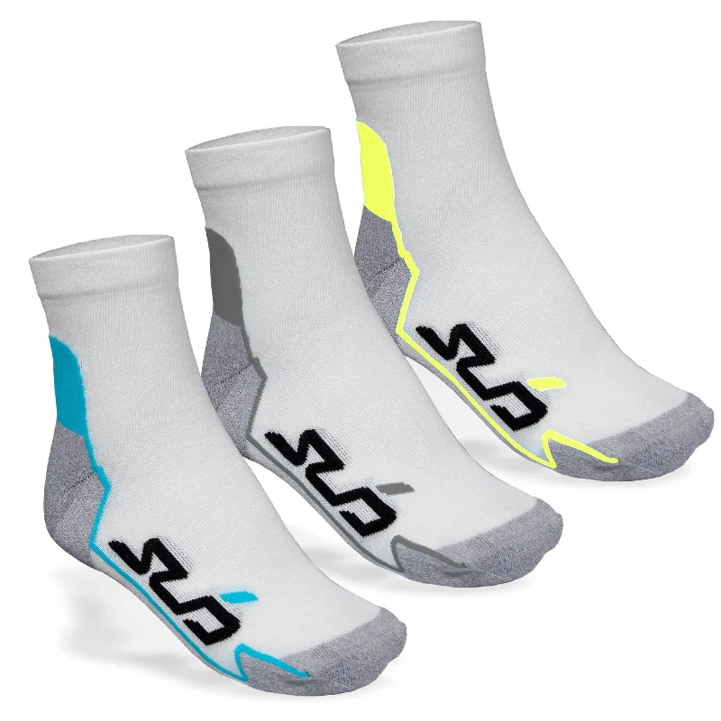 Sub Sports Dual All Season (3 Pack) Running Socks - White