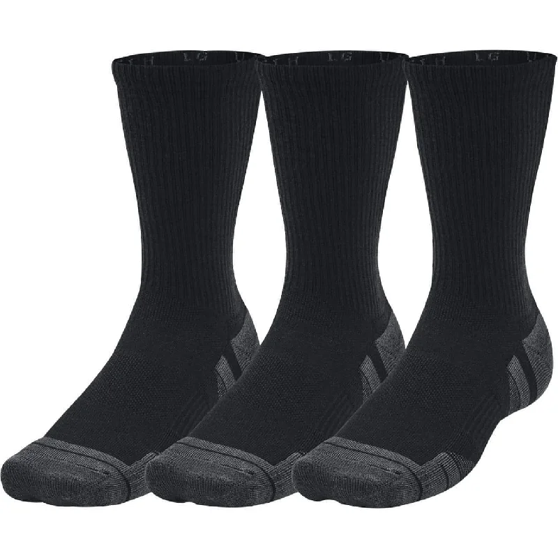 Under Armour Performance Tech (3 Pack) Crew Socks - Black