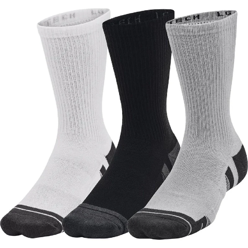 Under Armour Performance Tech (3 Pack) Crew Socks - Grey