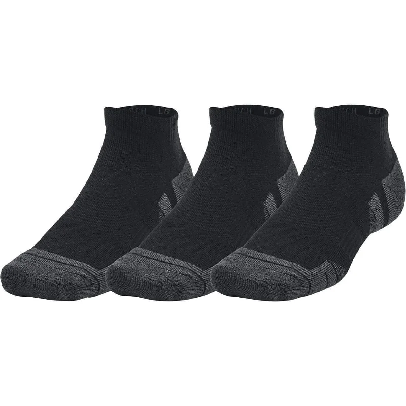 Under Armour Performance Tech (3 Pack) Low Cut Socks - Black