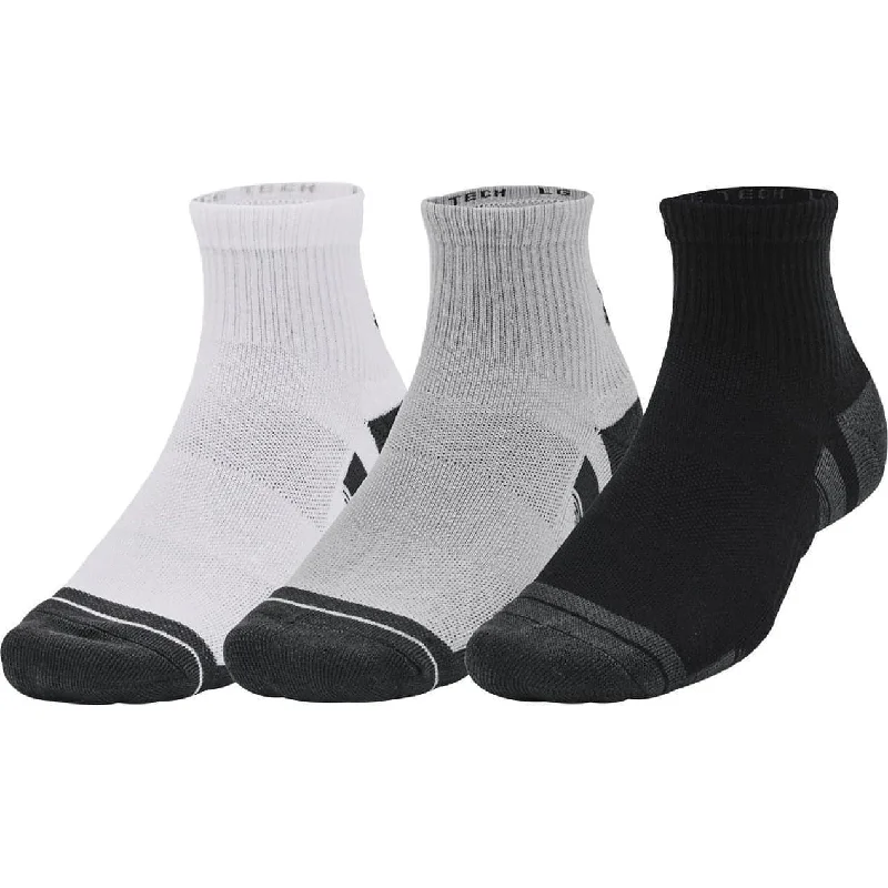 Under Armour Performance Tech (3 Pack) Quarter Socks - Grey