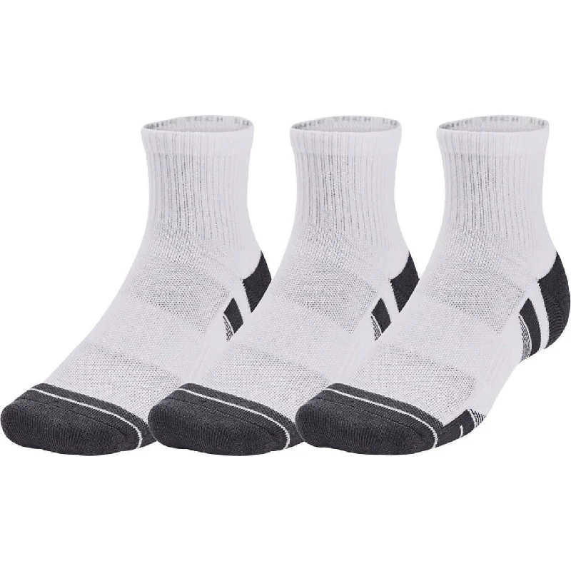 Under Armour Performance Tech (3 Pack) Quarter Socks - White