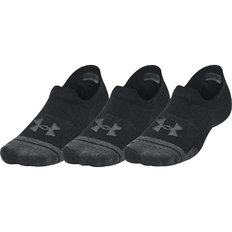 Under Armour Performance Tech (3 Pack) Ultra Low Tab Socks - Black