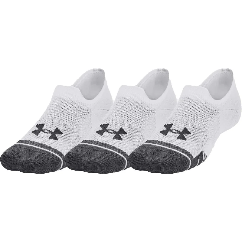 Under Armour Performance Tech (3 Pack) Ultra Low Tab Socks - White