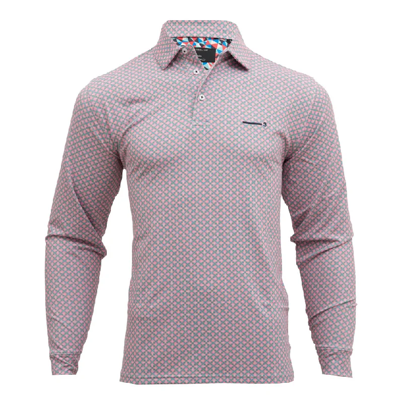 CRIMSON & CLOVER MEN'S FULL SLEEVE GOLF T-SHIRT