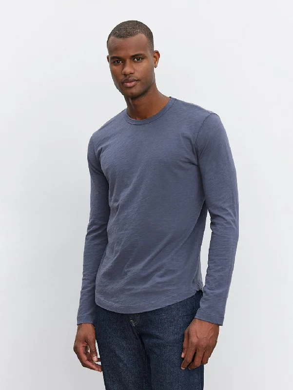 Kai Slub Crew Long Sleeve Tee - Cavern