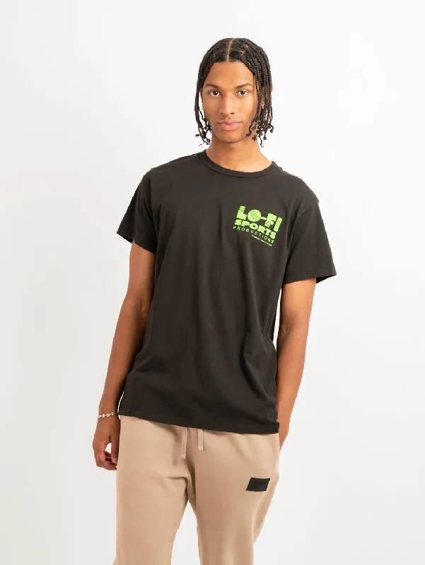 Lo-Fi Crew Neck Bone Tee - Faded Black