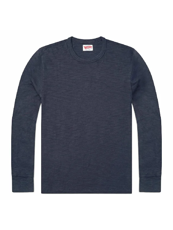 Long Sleeve Slub Tee - Indigo