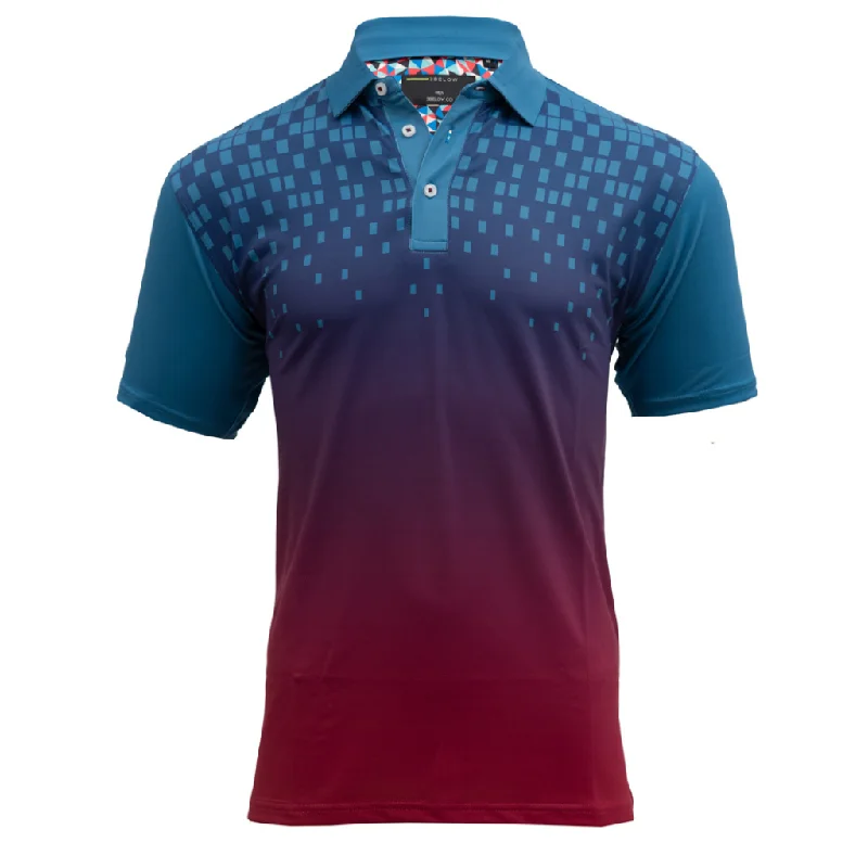 MAROON DUSK MEN'S GOLF T-SHIRT