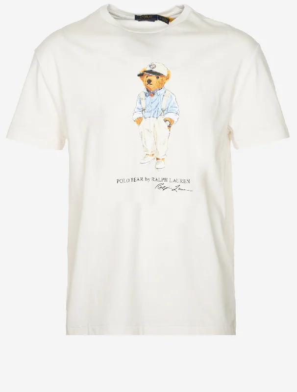 Classic Fit Polo Bear Jersey T-Shirt White