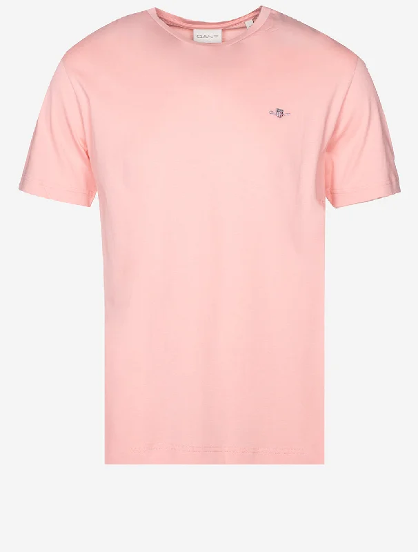 Regular Shield Short Sleeve T-Shirt Bubblegum Pink