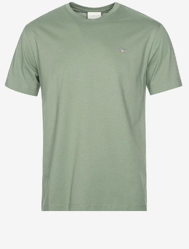 Regular Shield Short Sleeve T-Shirt Dry Green