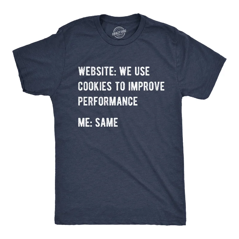 Website We Use Cookies To Improve Performance Men's T Shirt