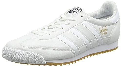 adidas Herren Dragon OG Trainer Low, Weiß (FTWR White/FTWR White/Gum), 43 1/3 EU