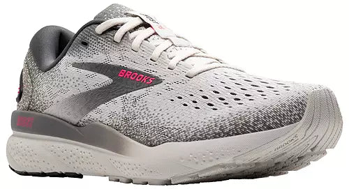 Brooks Ghost 16 (Grey/Gargoyle/Pink)- Women's