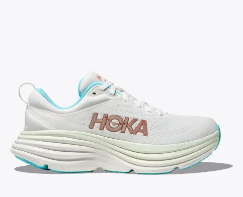 Hoka Bondi 8 (Frost/Rose Gold) - Women's