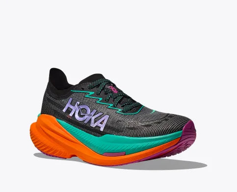 Hoka Mach X2 (Black/Electric Aqua) - Men's