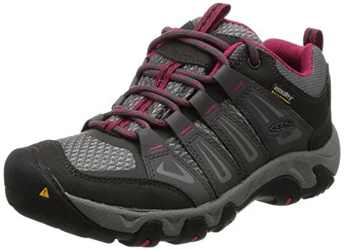 Keen Damen Oakridge WP Trekking-& Wanderhalbschuhe, Grau (Magnet/Rose), 37 EU