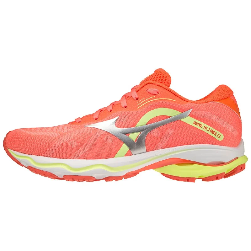 Mizuno Damen Wave Ultima 13 (W) Laufschuhe, Neolime/Silber/Neolime, 41 EU