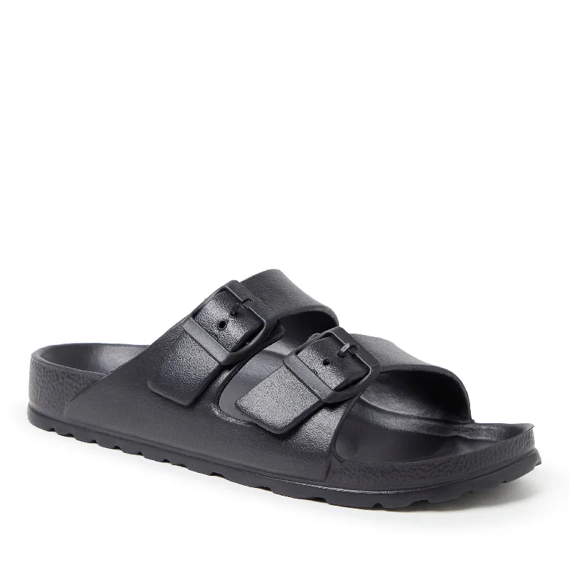 Dearfoams EcoCozy Women's Sustainable Double Buckle Sandal