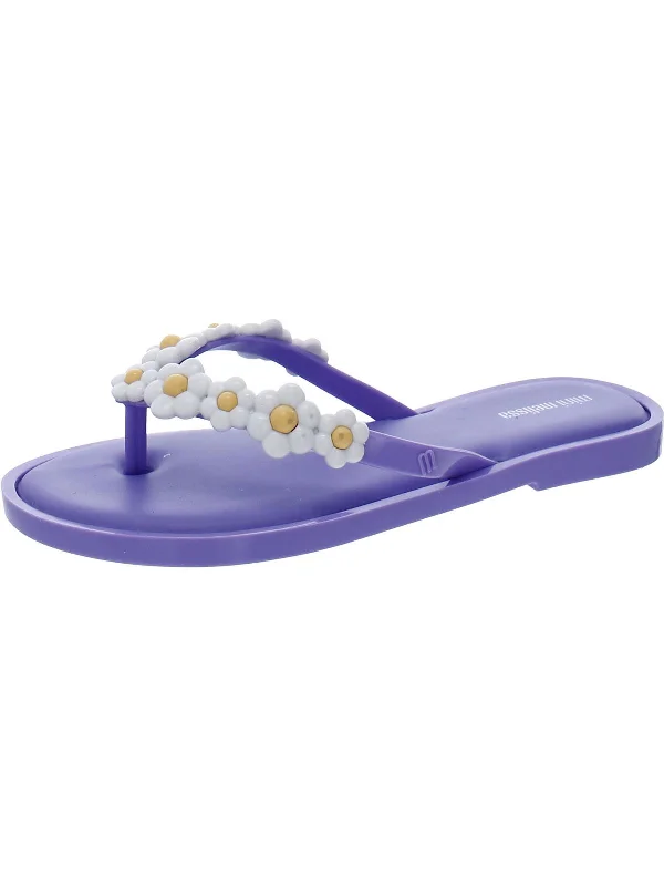 Girls Big Kid Vegan Leather Flip-Flops