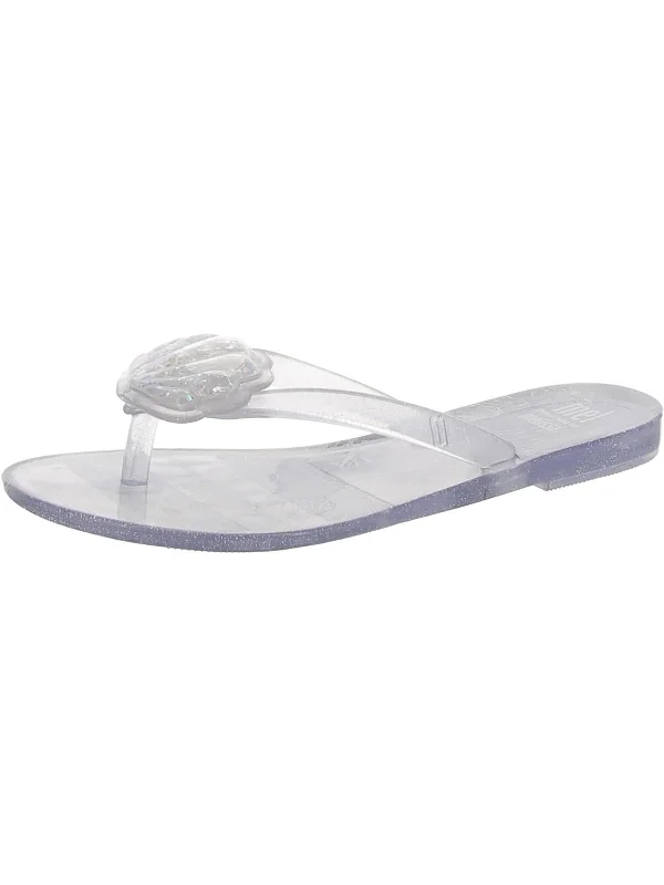 Girls Shimmer Jelly Flip-Flops