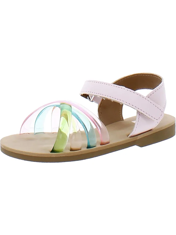 Girls Toddler Faux Leather Slingback Sandals