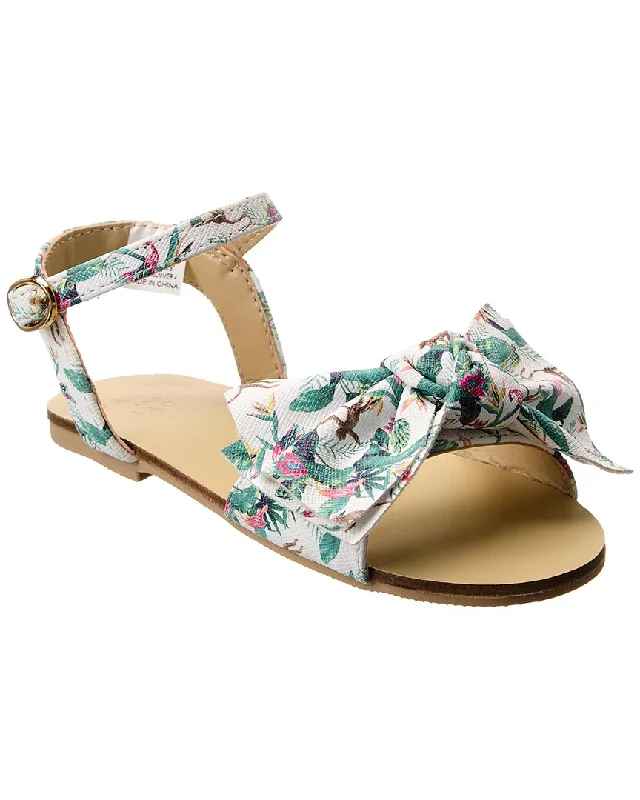 Janie and Jack Tropical Jungle Bow Sandal