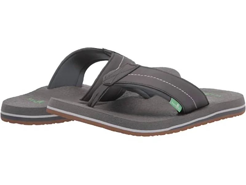 Men Beer Cozy 2 Sandal In Charcoal/charcoal