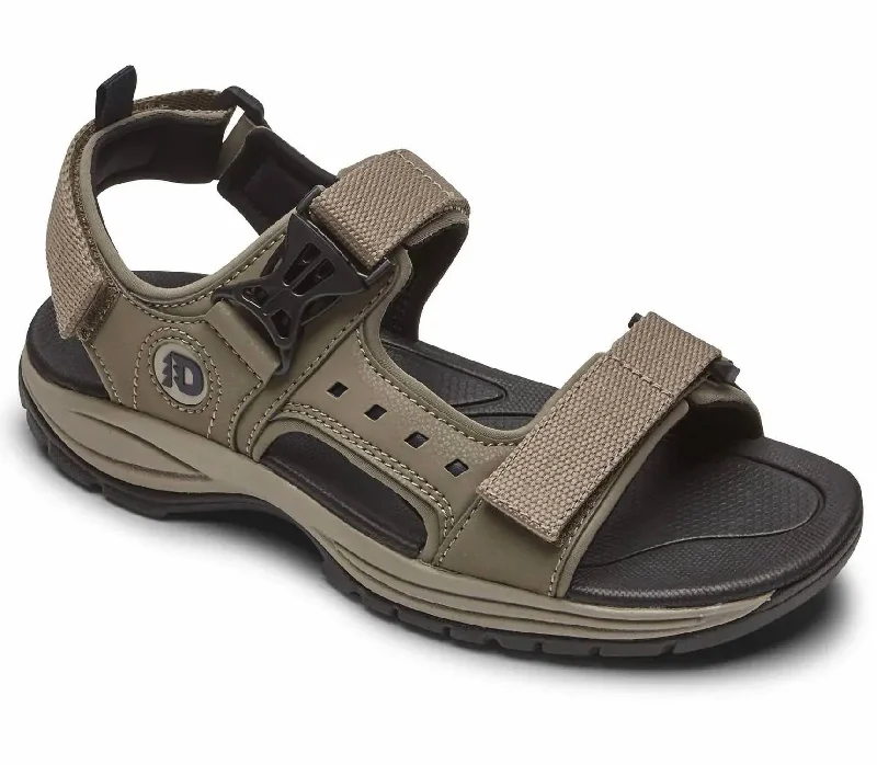 Men's Nolan Sport Sandal - 4E/ Extra Wide Width In Taupe