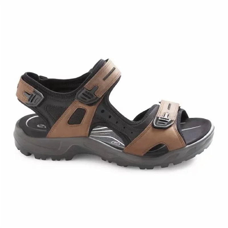 Men's Yucatan Offroad Sandals In Bison,black,black