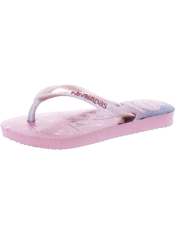 Princess Girls Snow White Graphic Flip-Flops