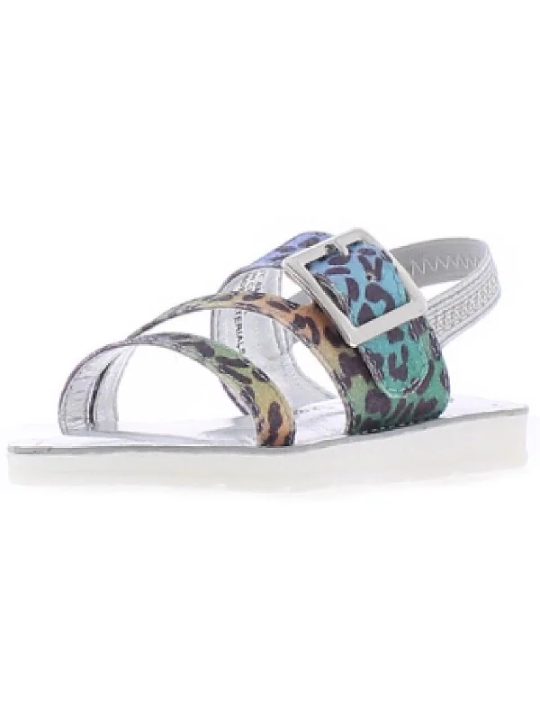 Roxy Girls Toddler Animal Print Slingback Sandals