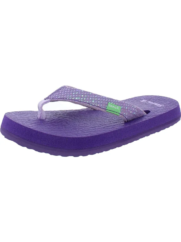 Yoga  Girls Glitter Yoga Flip-Flops