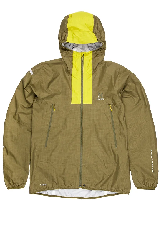 Haglöfs Men's L.I.M Proof Jacket - Olive Green/Aurora