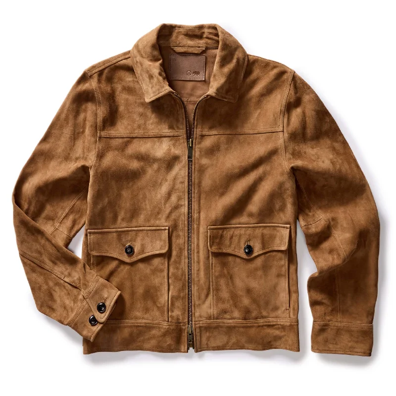 The James Jacket in Vintage Tan Suede