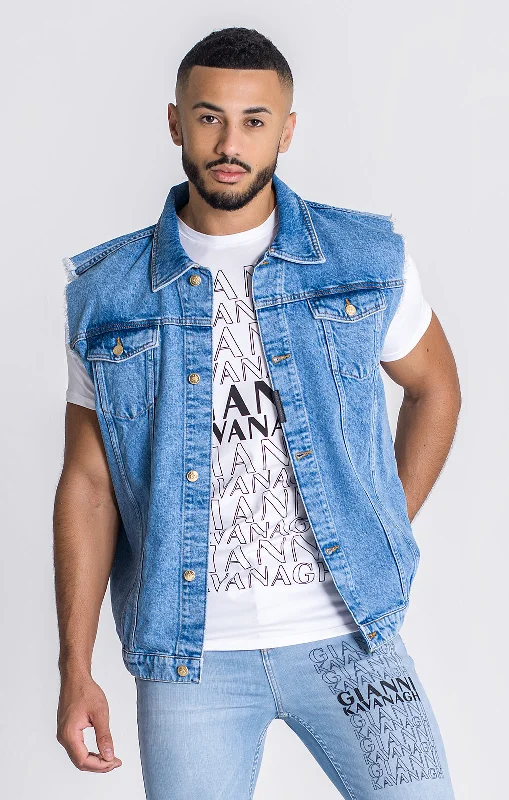 Light Blue Ego Denim Vest