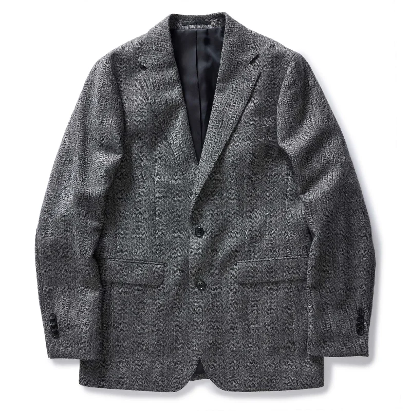 The Stevens Sportcoat in Slate Herringbone Wool