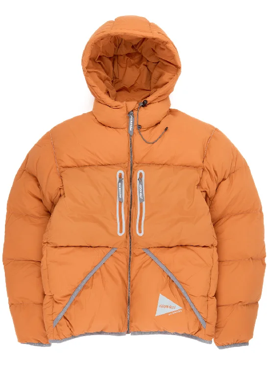 Gramicci x And Wander Down Jacket - ORANGE