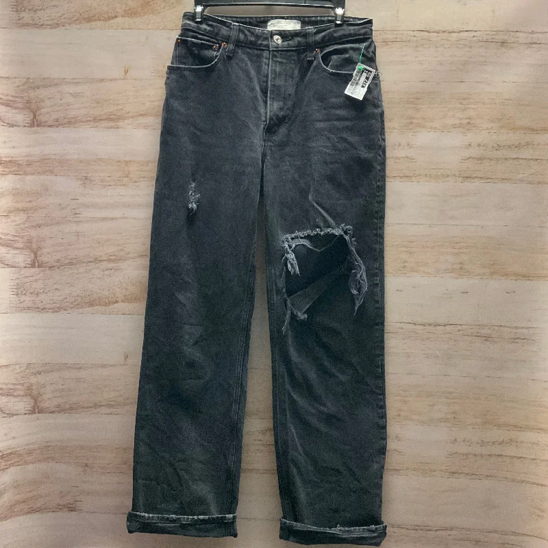 Jeans Boot Cut By Abercrombie And Fitch In Black, Size: 4