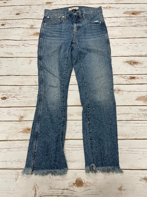 Jeans Boot Cut By Madewell In Blue Denim, Size: 0